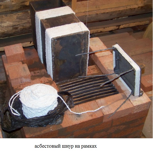асбестовый шнур установка