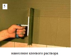 нанесения клеевого раствора