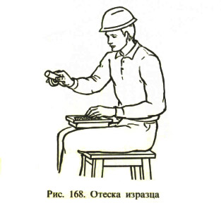 Рис. 168. Отеска изразца
