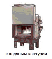с водяным контуром