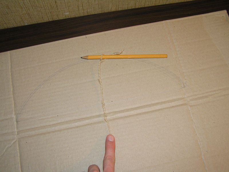 Вырезаем арочное отверстие