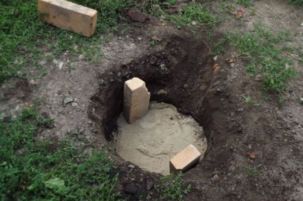 Заливка раствором для печи