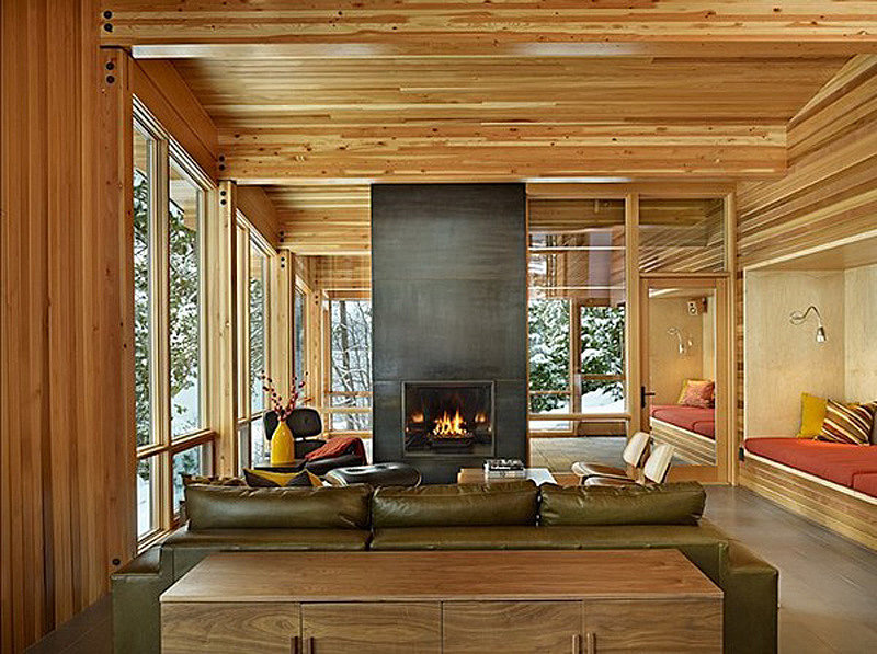 Wenatchee-Lake-Living-Room-Interior-Design-with-Fireplace-by-DeForest-Architect-in-Washington