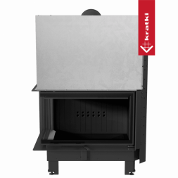 Топка Kratki PRO MBO/L/BS/G угловое стекло слева, гильотина (Чёрная футеровка)