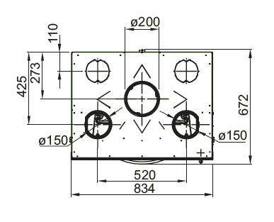 Monoblocco 750 Flat Cast Iron
