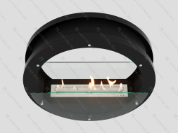 Встроенный сквозной биокамин Lux Fire "Иллюзион 800" S