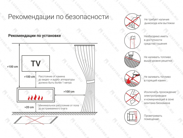 Каминная вставка Lux Fire 500 S