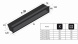Решётка Kratki Luft 12x40 черная