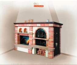 Каминная облицовка Montefalco итальянской фабрики Il Focolare