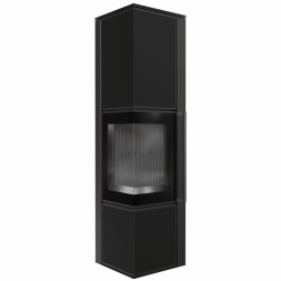 Печь Kratki PRO TORA/L 8 кВт Nero Assoluto (Черная футеровка)