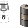 Печь EMBER Гордана 480 L black