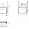 Каминная топка двойная 90x72 C G Echa Tech