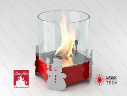 Настольный биокамин Lux Fire &amp;quot;Новогодний&amp;quot; М