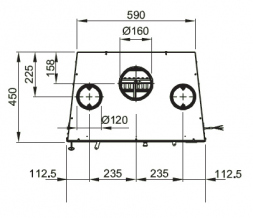 Insert 70 H 49 with fan